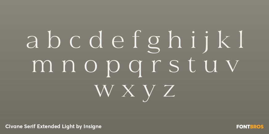 Civane Serif Extended Light Font Poster #3