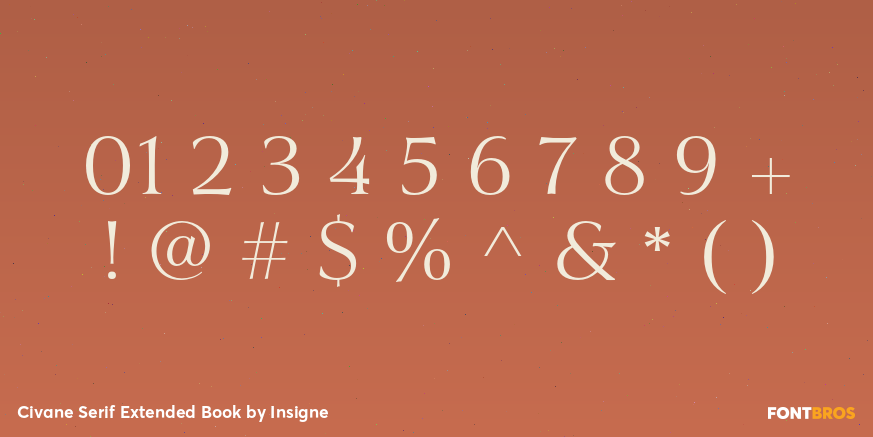 Civane Serif Extended Book Font Poster #4