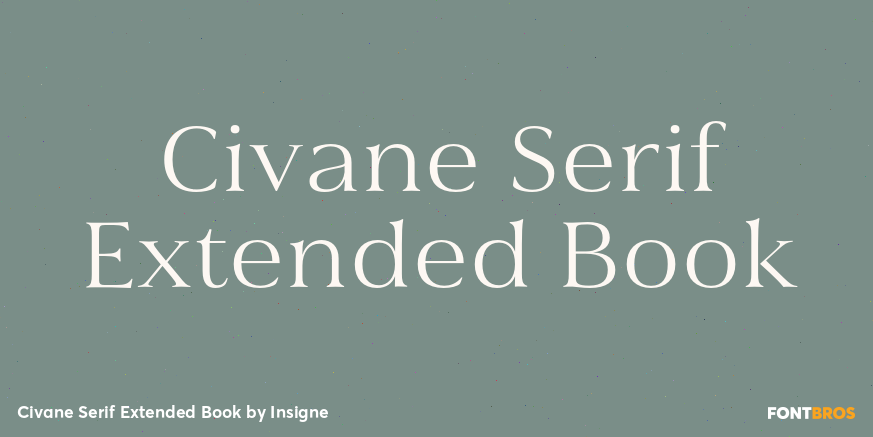 Civane Serif Extended Book Font Poster #1