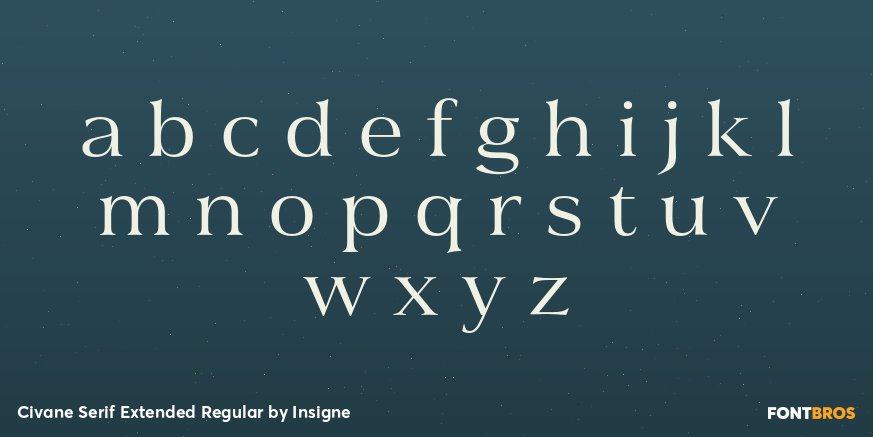 Civane Serif Extended Regular Font Poster #3