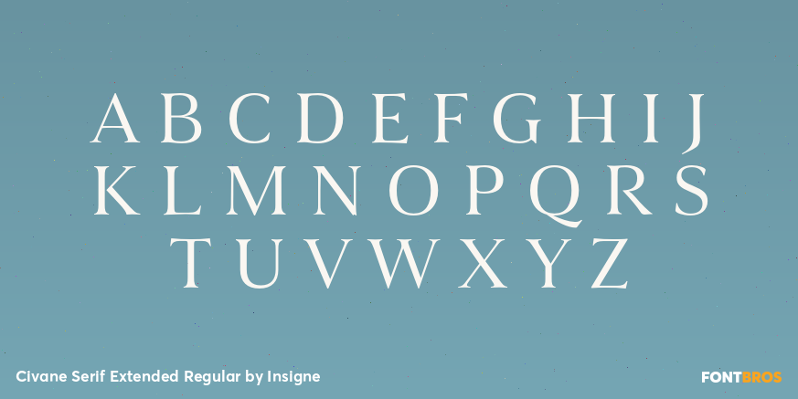 Civane Serif Extended Regular Font Poster #1
