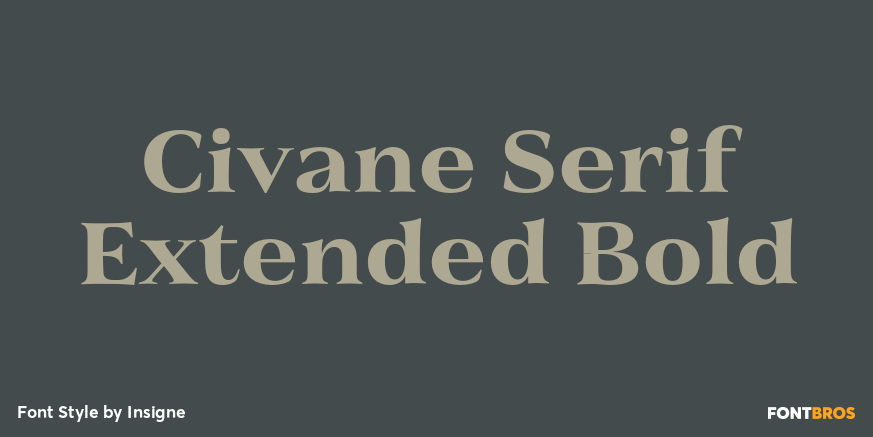 Civane Serif Extended Bold Poster
