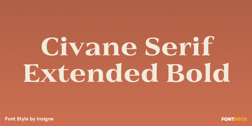 Civane Serif Extended Bold Poster