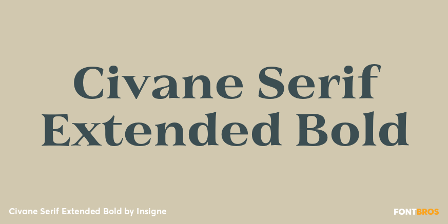 Civane Serif Extended Bold Poster