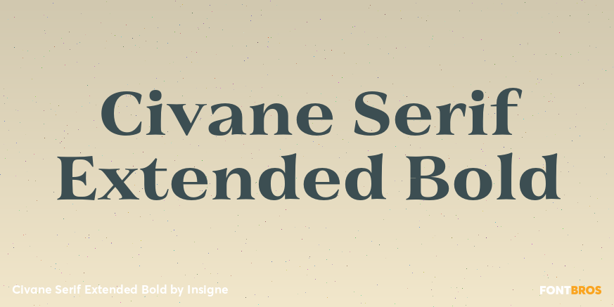 Civane Serif Extended Bold Poster