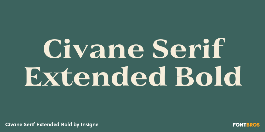 Civane Serif Extended Bold Poster