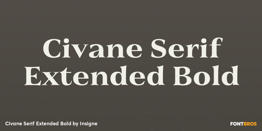 Civane Serif Extended Bold Poster