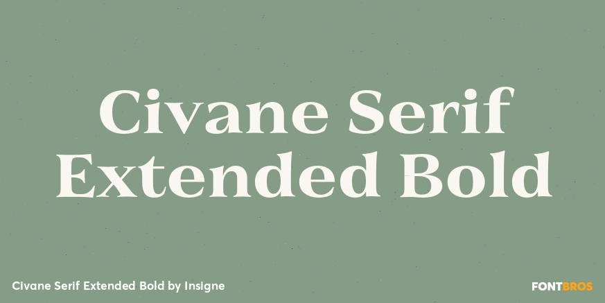 Civane Serif Extended Bold Poster