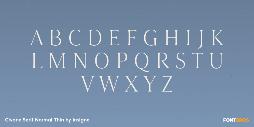 Civane Serif Normal Thin Font Poster #2