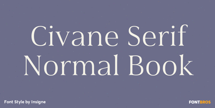 Civane Serif Normal Book Font Poster #1