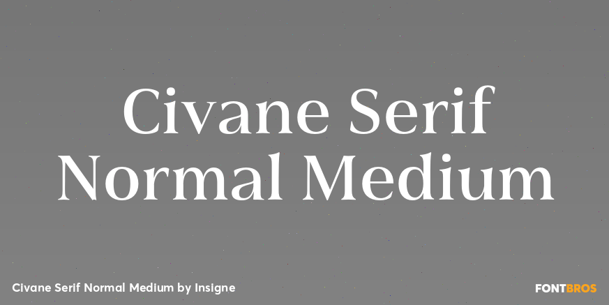 Civane Serif Normal Medium Font Poster #1