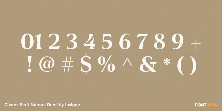 Civane Serif Normal Demi Font Poster #4