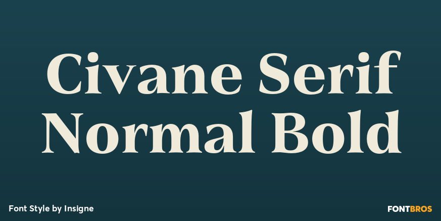 Civane Serif Normal Bold Font Poster #1