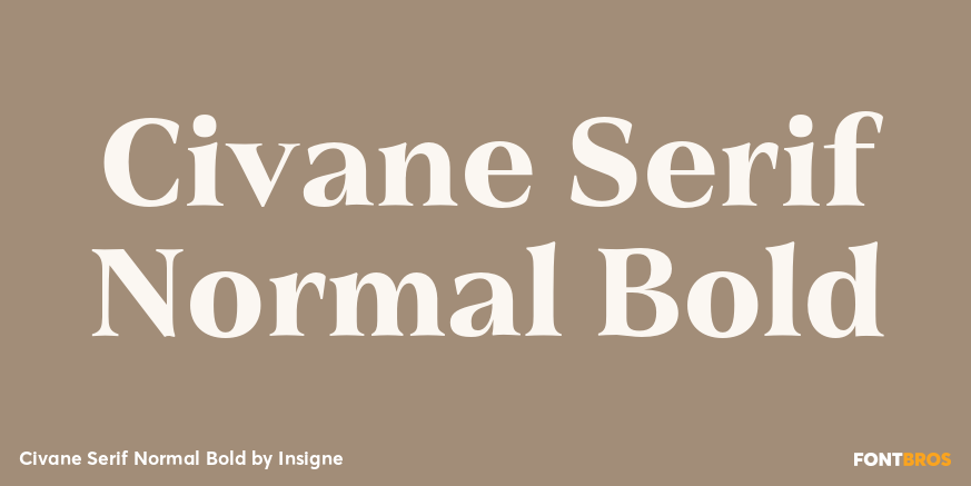 Civane Serif Normal Bold Font Poster #1