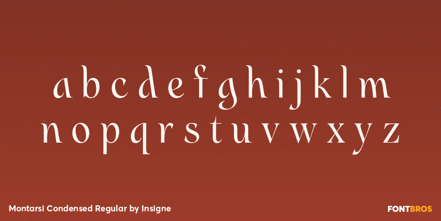 Montarsi Condensed Regular Font Poster #3
