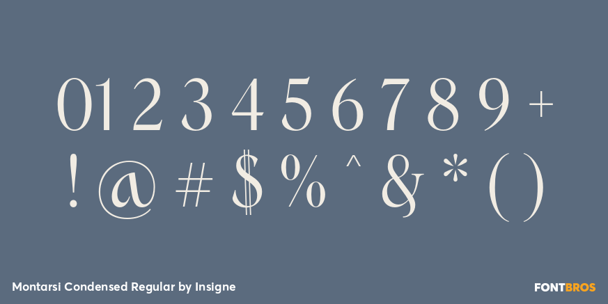 Montarsi Condensed Regular Font Poster #4