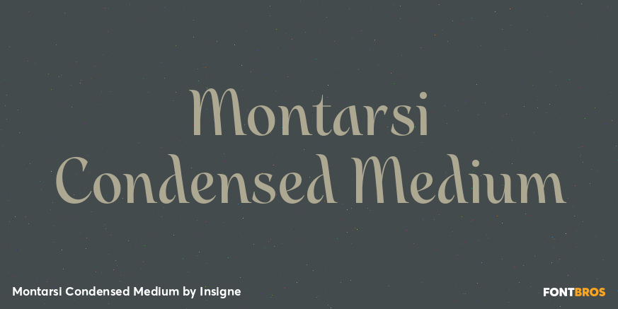 Montarsi Condensed Medium Font Poster #1