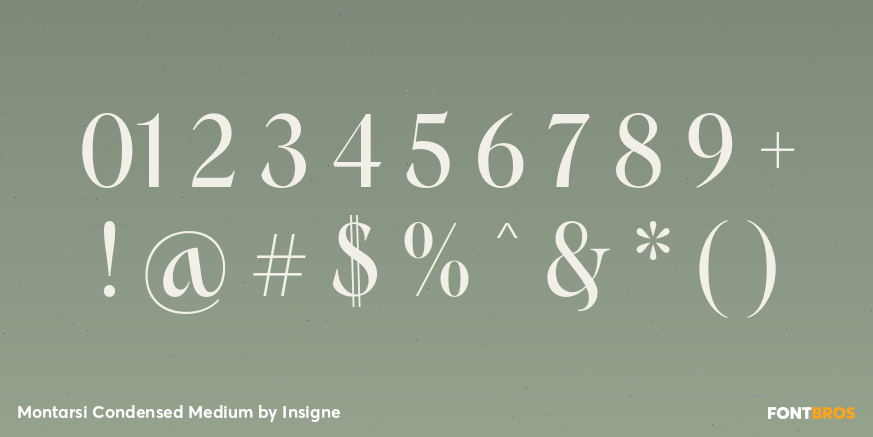 Montarsi Condensed Medium Font Poster #4