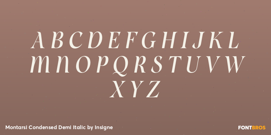 Montarsi Condensed Demi Italic Font Poster #1