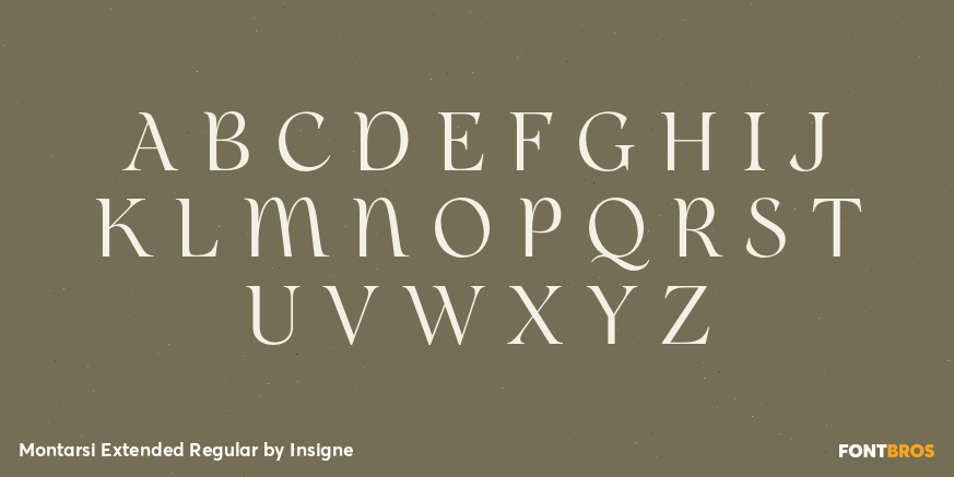 Montarsi Extended Regular Font Poster #2