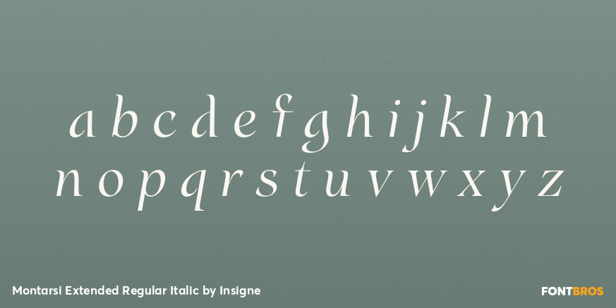 Montarsi Extended Regular Italic Font Poster #3