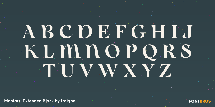 Montarsi Extended Black Font Poster #2