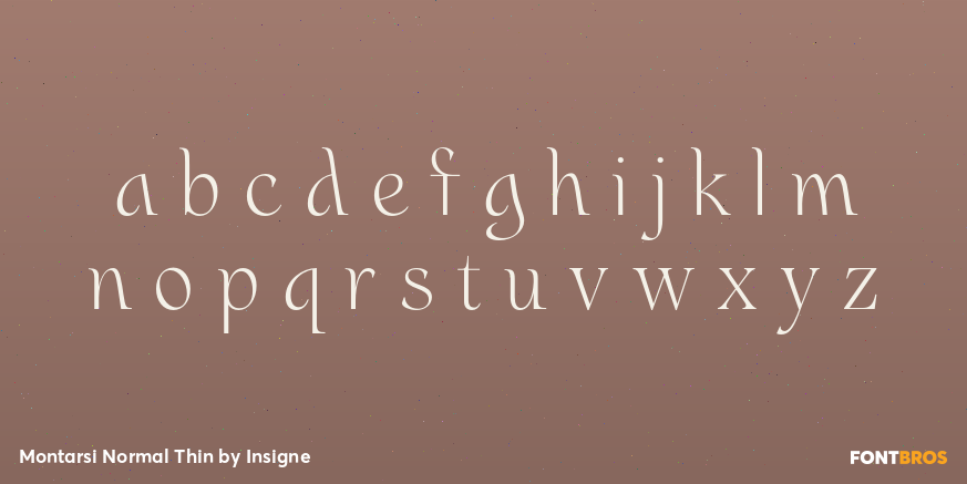 Montarsi Normal Thin Font Poster #3