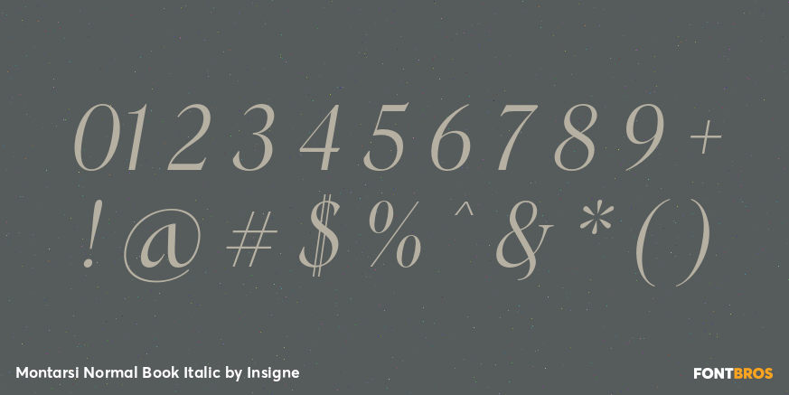 Montarsi Normal Book Italic Font Poster #4