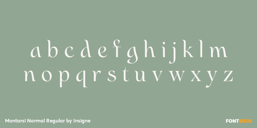 Montarsi Normal Regular Font Poster #3