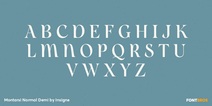 Montarsi Normal Demi Font Poster #2