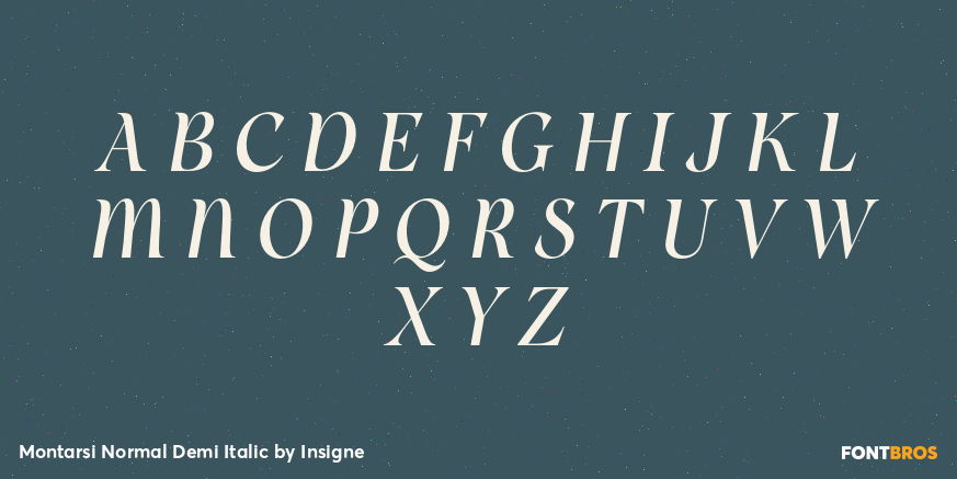 Montarsi Normal Demi Italic Font Poster #2
