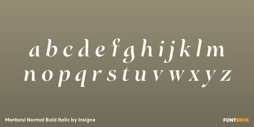 Montarsi Normal Bold Italic Font Poster #3
