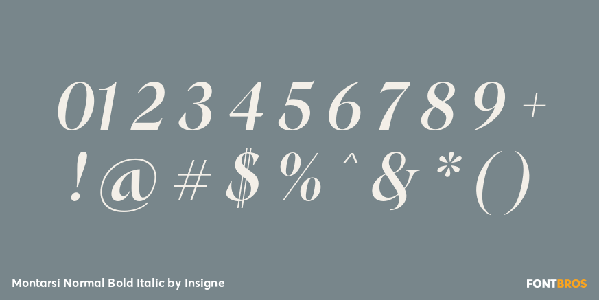 Montarsi Normal Bold Italic Font Poster #4