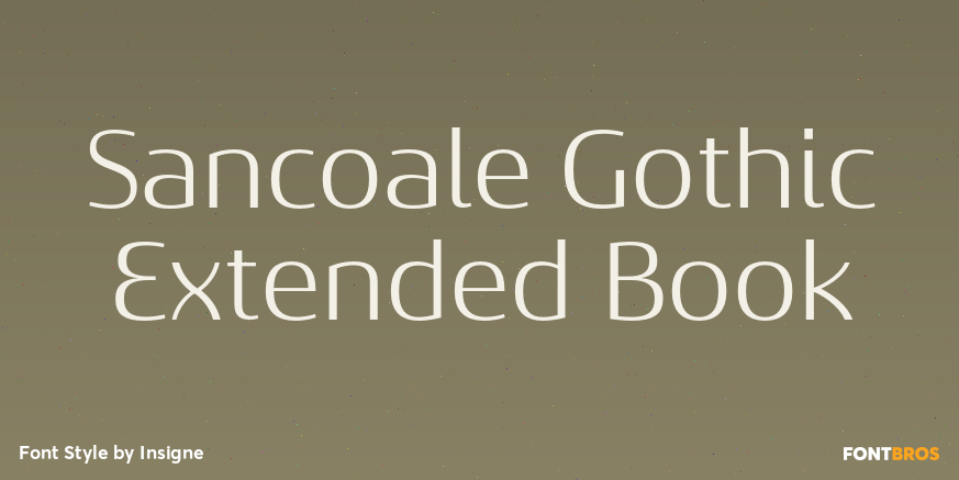 Sancoale Gothic Extended Book Font Poster #1