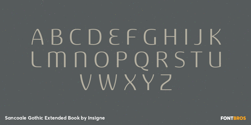 Sancoale Gothic Extended Book Font Poster #2