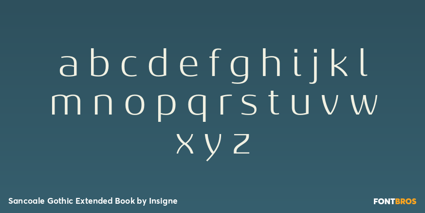 Sancoale Gothic Extended Book Font Poster #3