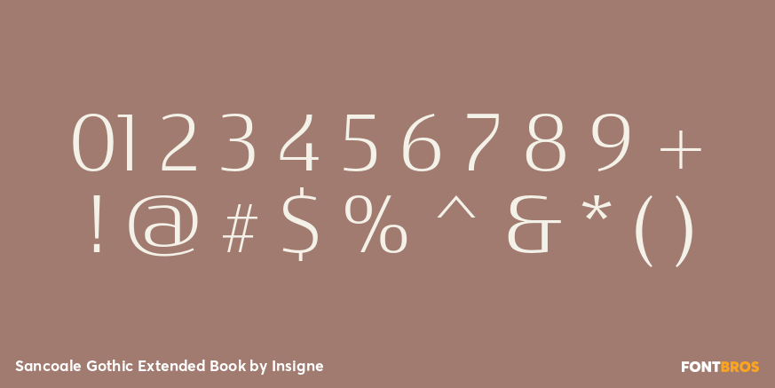 Sancoale Gothic Extended Book Font Poster #4