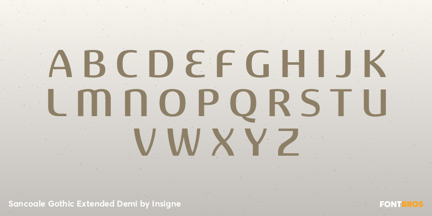 Sancoale Gothic Extended Demi Font Poster #2