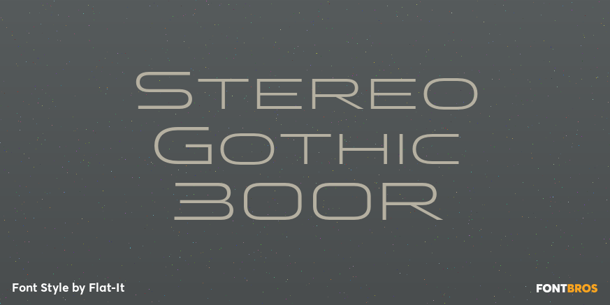 Stereo Gothic 300R Font Poster #1