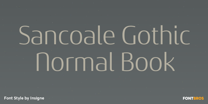 Sancoale Gothic Normal Book Font Poster #1