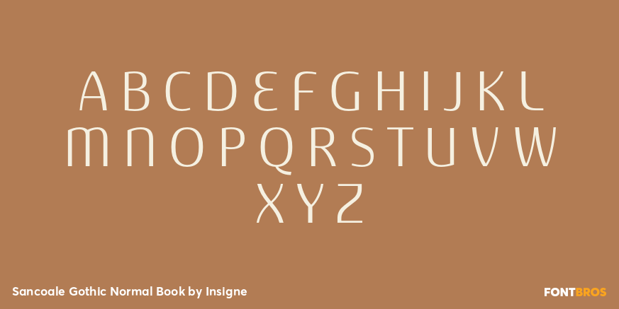 Sancoale Gothic Normal Book Font Poster #1