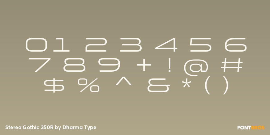 Stereo Gothic 350R Font Poster #4