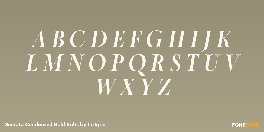 Sociato Condensed Bold Italic Font Poster #2