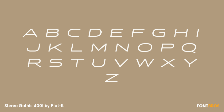 Stereo Gothic 400I Font Poster #3