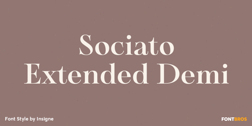 Sociato Extended Demi Font Poster #1