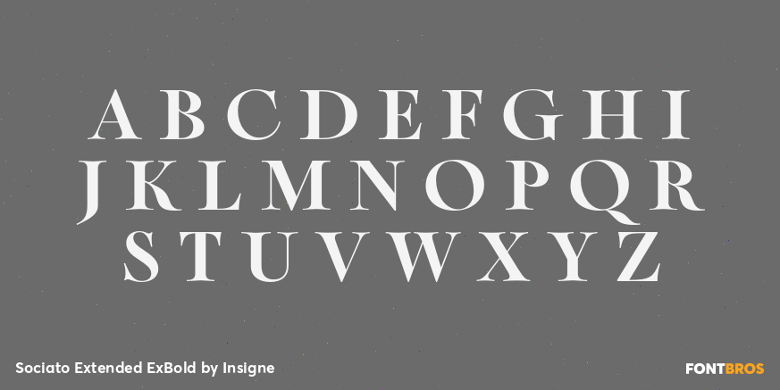 Sociato Extended ExBold Font Poster #2