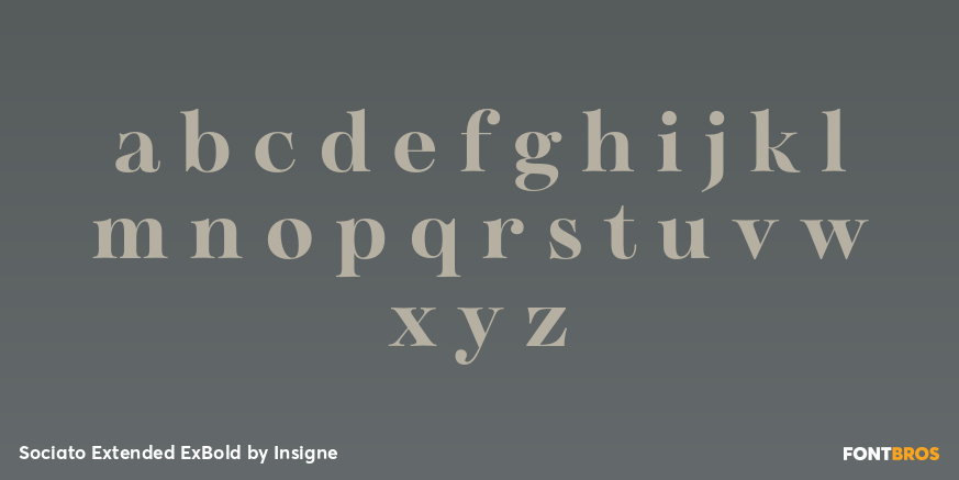 Sociato Extended ExBold Font Poster #3