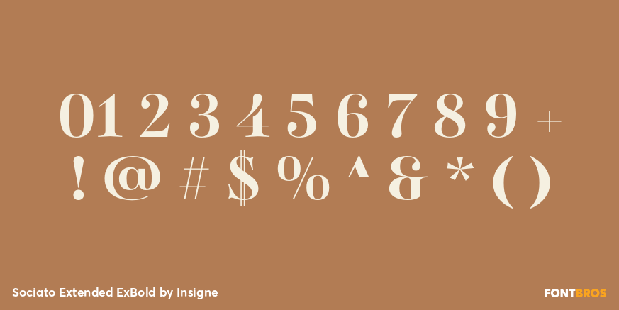 Sociato Extended ExBold Font Poster #4