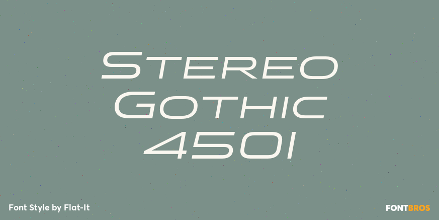 Stereo Gothic 450I Font Poster #1