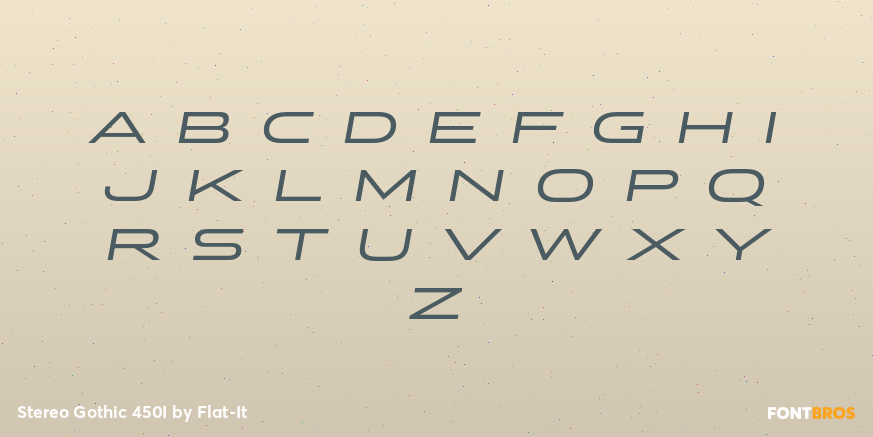 Stereo Gothic 450I Font Poster #1